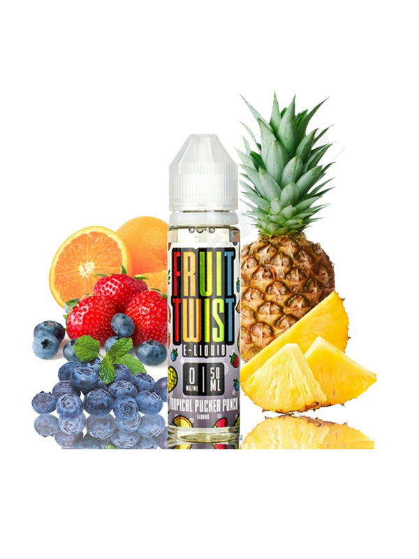 FRUIT TWIST E-LIQUIDS - TROPICAL PUCKER PUNCH - 60ML